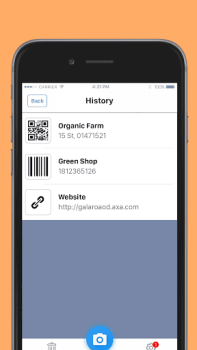 Herunterladen QR code scanner Arbeit für Android Bildschirmfoto 5