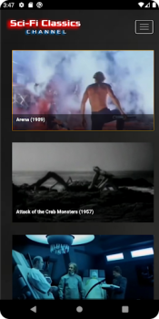 Herunterladen Sci-Fi Classic Movies Channel Unterhaltung für Android Bildschirmfoto 3