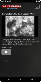 Herunterladen Sci-Fi Classic Movies Channel Unterhaltung für Android Bildschirmfoto 4