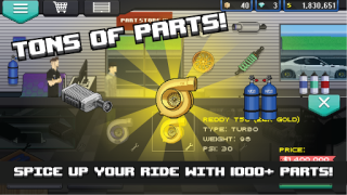 Herunterladen Pixel Car Racer Rennen für Android Bildschirmfoto 2