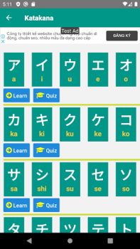 Herunterladen Kana App Bildung für Android Bildschirmfoto 6
