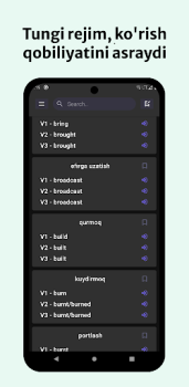 Herunterladen Noto'g'ri fe'llar jadvali Bildung für Android Bildschirmfoto 3