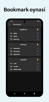 Herunterladen Noto'g'ri fe'llar jadvali Bildung für Android Bildschirmfoto 5