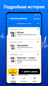 Herunterladen Blutdruck App Pro Gesundheit & Fitness für Android Bildschirmfoto 2