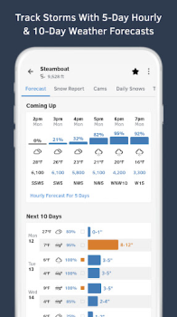 Herunterladen OpenSnow: Weather & 3D Maps Wetter für Android Bildschirmfoto 3