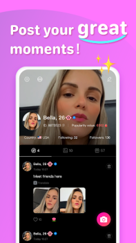 Herunterladen Candy Chat - Live video chat Unterhaltung für Android Bildschirmfoto 5