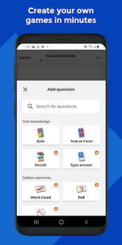 Herunterladen Kahoot! Play & Create Quizzes Bildung für Android Bildschirmfoto 4