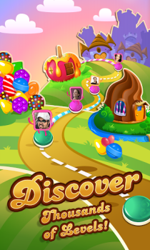Herunterladen Candy Crush Saga Gelegentlich für Android Bildschirmfoto 3
