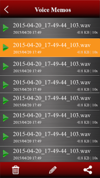 Herunterladen Diktiergerät Musik und Audio für Android Bildschirmfoto 2