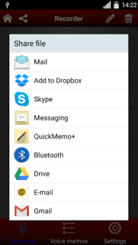 Herunterladen Diktiergerät Musik und Audio für Android Bildschirmfoto 5