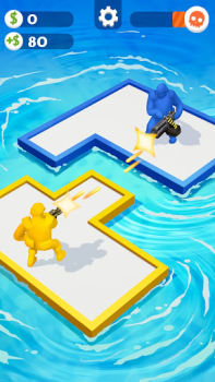 Herunterladen War of Rafts: Crazy Sea Battle Arkade für Android Bildschirmfoto 2