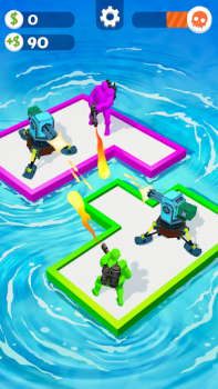 Herunterladen War of Rafts: Crazy Sea Battle Arkade für Android Bildschirmfoto 3