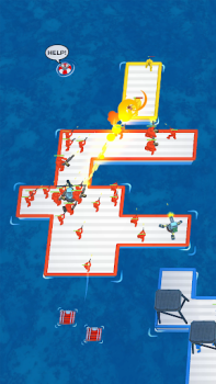 Herunterladen War of Rafts: Crazy Sea Battle Arkade für Android Bildschirmfoto 4