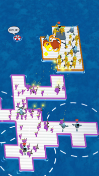 Herunterladen War of Rafts: Crazy Sea Battle Arkade für Android Bildschirmfoto 6