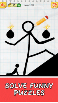 Herunterladen Draw 2 Save: Stickman Puzzle Puzzle-Spiele für Android Bildschirmfoto 4