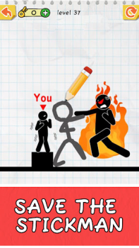 Herunterladen Draw 2 Save: Stickman Puzzle Puzzle-Spiele für Android Bildschirmfoto 7