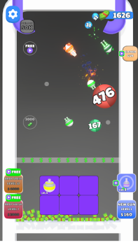 Herunterladen Guns and Bounce Puzzle-Spiele für Android Bildschirmfoto 4