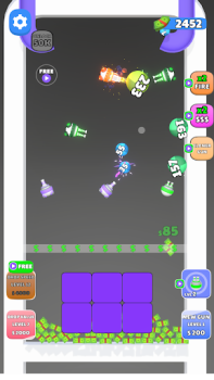 Herunterladen Guns and Bounce Puzzle-Spiele für Android Bildschirmfoto 5