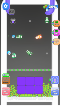 Herunterladen Guns and Bounce Puzzle-Spiele für Android Bildschirmfoto 6