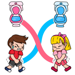 Logo Toilet Time! Fun Bridge Puzzle