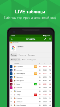 Herunterladen FlashScore MyScore Sport für Android Bildschirmfoto 6