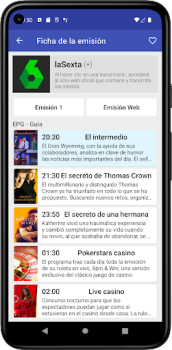 Herunterladen TDTChannels Player Unterhaltung für Android Bildschirmfoto 3