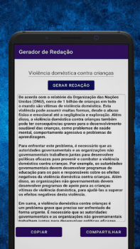 Herunterladen Gerador de Redação Bildung für Android Bildschirmfoto 2