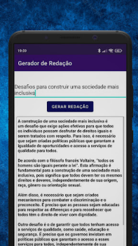 Herunterladen Gerador de Redação Bildung für Android Bildschirmfoto 3