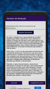 Herunterladen Gerador de Redação Bildung für Android Bildschirmfoto 4