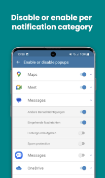 Herunterladen Disable Notification Popups Werkzeuge für Android Bildschirmfoto 4