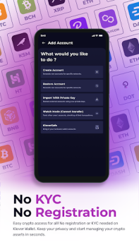 Herunterladen Klever Wallet: Bitcoin, Crypto Finanzen für Android Bildschirmfoto 6