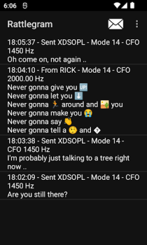 Herunterladen Rattlegram - SMS via audio! Kommunikation für Android Bildschirmfoto 4
