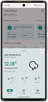 Herunterladen Tellus earthquake detector Nachrichten & Magazine für Android Bildschirmfoto 3