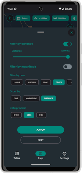Herunterladen Tellus earthquake detector Nachrichten & Magazine für Android Bildschirmfoto 6