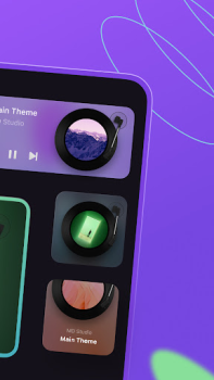 Herunterladen MD Vinyl - Musikplayer-Widget Musik und Audio für Android Bildschirmfoto 2