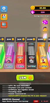 Herunterladen TCG Hyper Card Idle Streamer Kartenspiele für Android Bildschirmfoto 5