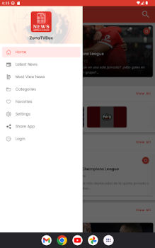 Herunterladen Zona Tv Box Sport für Android Bildschirmfoto 4