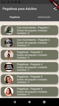 Herunterladen Pegatinas para Adultos Personalisierung für Android Bildschirmfoto 2