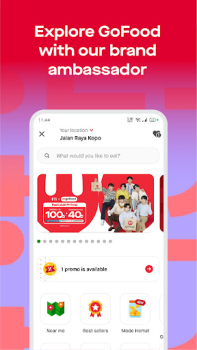 Herunterladen Gojek - Transportasi & Makanan Reisen für Android Bildschirmfoto 3