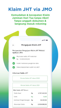 Herunterladen JMO (Jamsostek Mobile) Finanzen für Android Bildschirmfoto 3