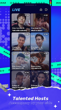 Herunterladen HeeSay - Blued LIVE & Dating Soziales für Android Bildschirmfoto 2