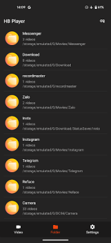 Herunterladen HB Video Player Video-Player und -Editoren für Android Bildschirmfoto 2