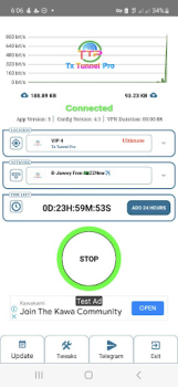 Herunterladen Tx Tunnel Pro - Super Fast Net Werkzeuge für Android Bildschirmfoto 2