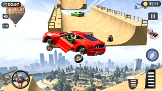 Herunterladen Rennauto große mega-rampe 3d Rollenspiele für Android Bildschirmfoto 3