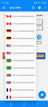 Herunterladen One VPN Werkzeuge für Android Bildschirmfoto 2