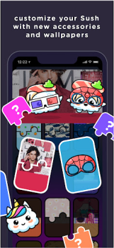 Herunterladen SUSH Grow cute virtual animal Soziales für Android Bildschirmfoto 5