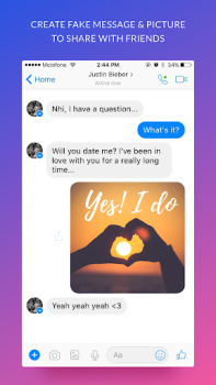 Herunterladen iFake: Fake Chat Messages Unterhaltung für Android Bildschirmfoto 3