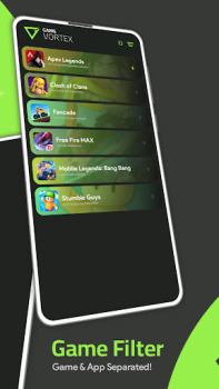 Herunterladen Game Vortex - Game Booster Werkzeuge für Android Bildschirmfoto 2