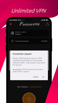 Herunterladen Fantum VPN - Fast, Secure VPN Werkzeuge für Android Bildschirmfoto 3