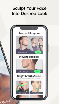 Herunterladen Mewing Coach - Face Exercises Gesundheit & Fitness für Android Bildschirmfoto 2